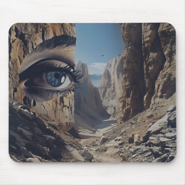 Nature Eye Surrealism Mouse Pad (Front)