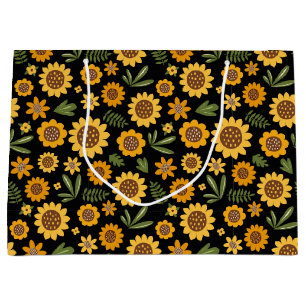 Nature Fall Sunflower Large Gift Bag
