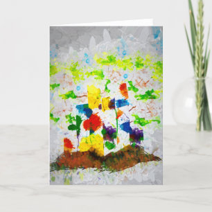 "Nature Fantasy Trees" Greeting Card