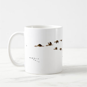Nature   Flock of Geese Migrating Coffee Mug
