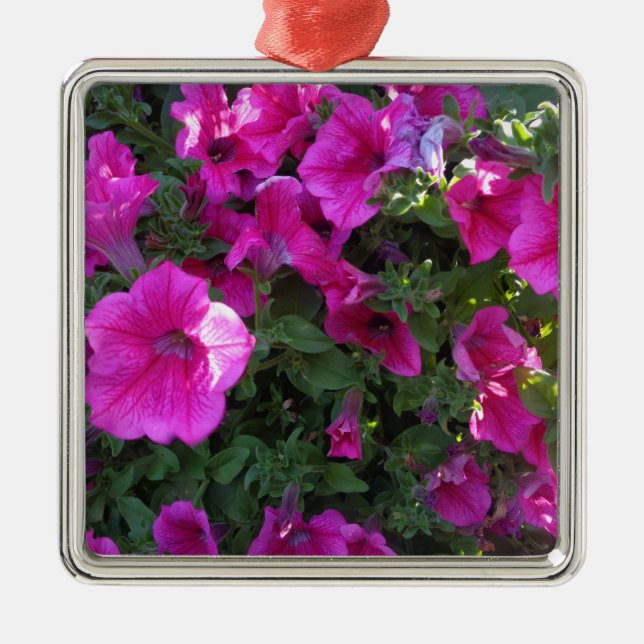 Nature, Flora, Pink Flower Metal Tree Decoration (Front)