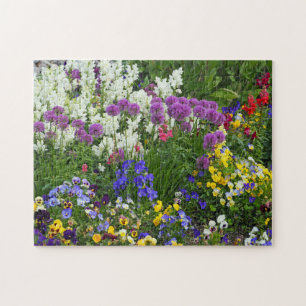 Nature Flower Garden Colourful Photo Jigsaw Puzzle