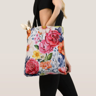 Nature Flowers Colours Tote Bag
