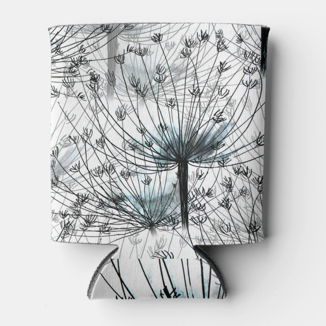 Nature flowers: seamless pattern background. can cooler (Front)
