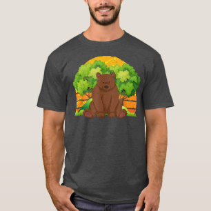 Nature Forest Brown Bear Lover Wildlife Animal Ret T-Shirt
