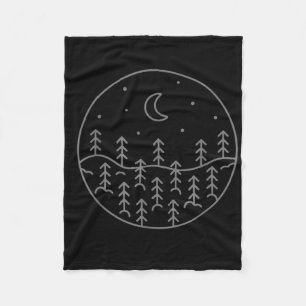 Nature Forest Camping Hiking Camper Hiker Outdoor Fleece Blanket