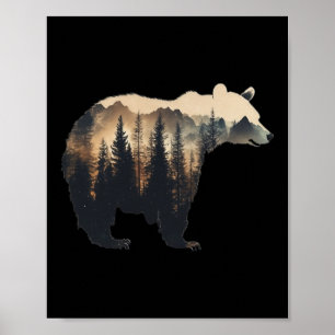Nature Forest Mountains Trees Wildlife Men Women A Poster
