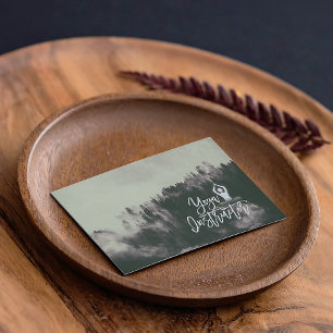 Nature Forest of Meditation Yoga instructor Script Business Card