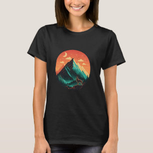 Nature Forest Women Hiking Men Mountains Kids Land T-Shirt