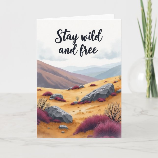 Nature Freedom Birthday Card (Front)