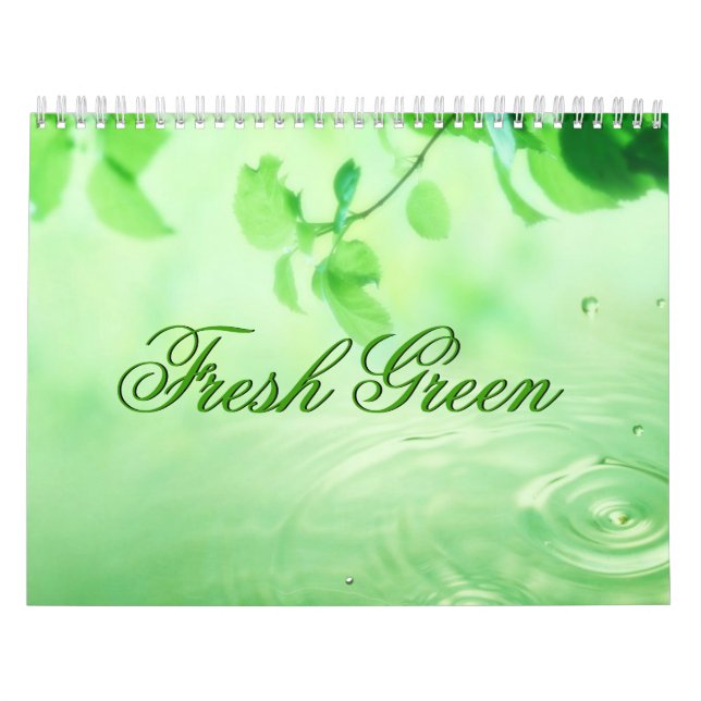 Nature Fresh Green Calendar (Cover)