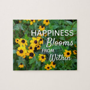 Nature Garden Flower Photography Quote Jigsaw Puzzle
