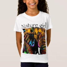 Nature girl elephant rainbow animals