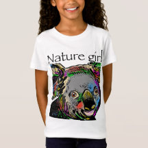 Nature girl koala rainbow animal