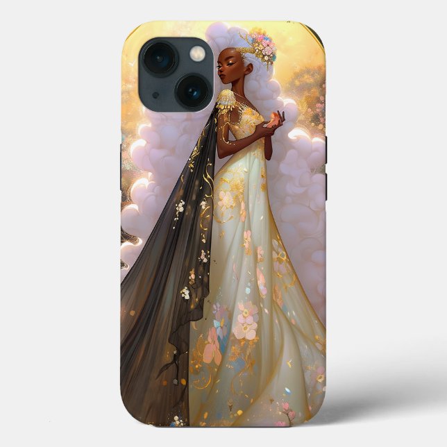 Nature Goddess African American Fantasy Art Case-Mate iPhone Case (Back)