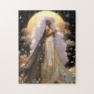 Nature Goddess African American Fantasy Art Jigsaw Puzzle