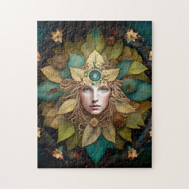 Nature Goddess Mandala Jigsaw Puzzle (Vertical)