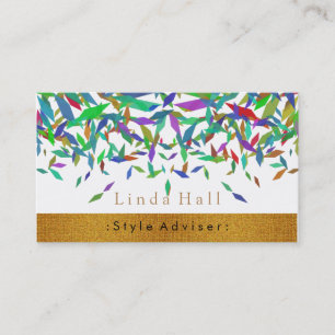 Nature Gold Health Spa Elegant Business Card