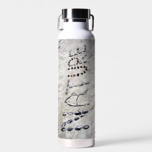 Nature Graphics Sand Art Shells Twigs Rocks Water Bottle