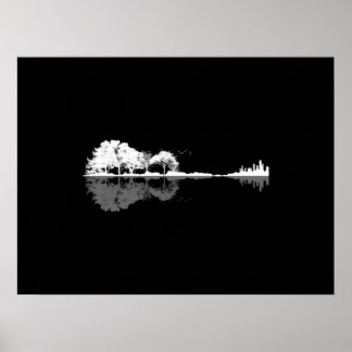Nature Guitar Poster