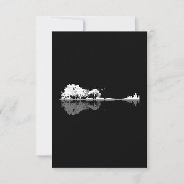 Nature Guitar Thank You Card (Front)
