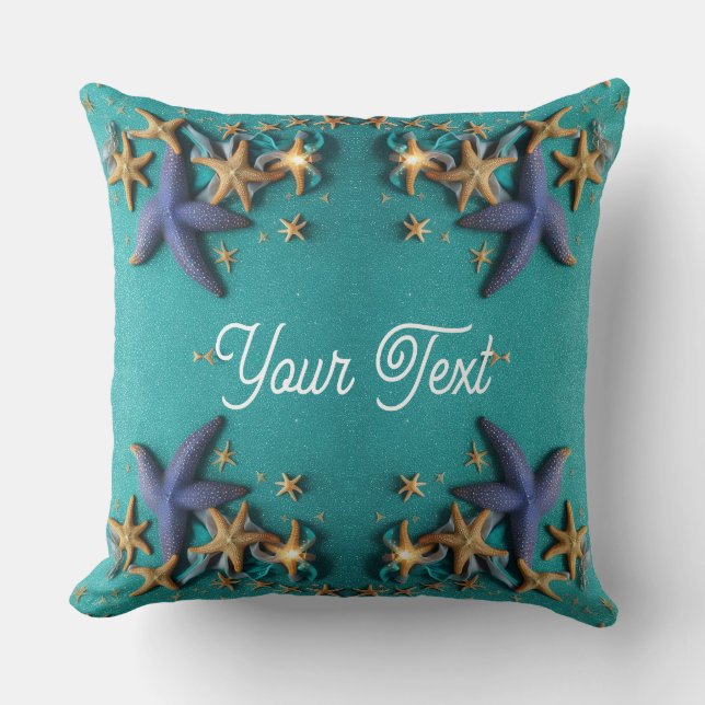 nature hawaii starfishes a stylish oceanic design cushion (Front)