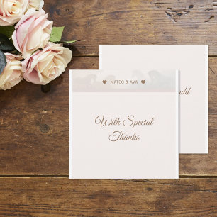 Nature Horses Wedding Custom Thank You Card