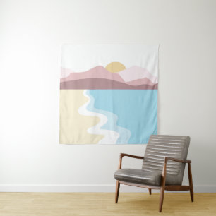 Nature Illustration Tapestry