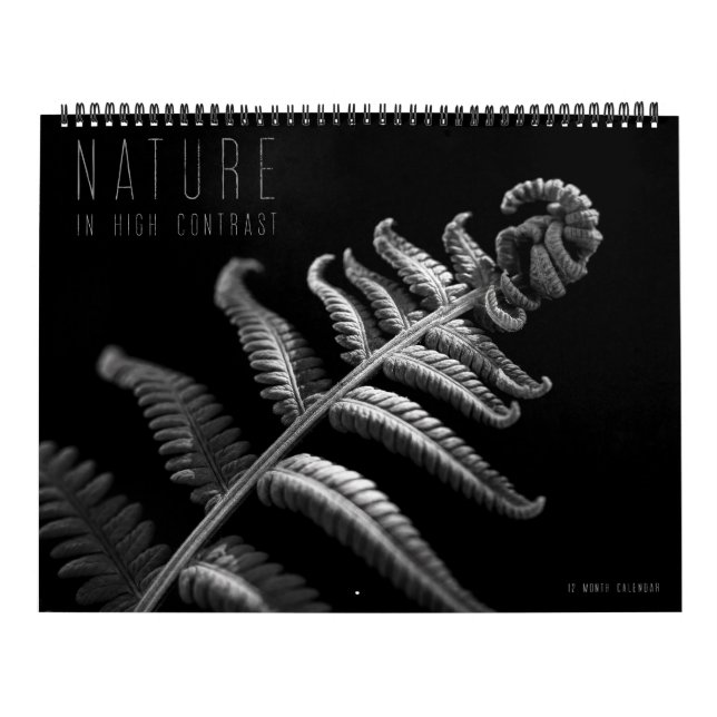 Nature in High Contrast Calendar (Cover)