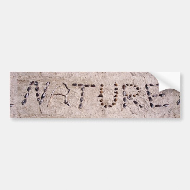 Nature in the Sand Bumper Sticker (Front)