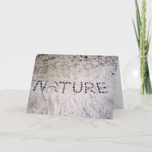 Nature in the Sand Card (Front)