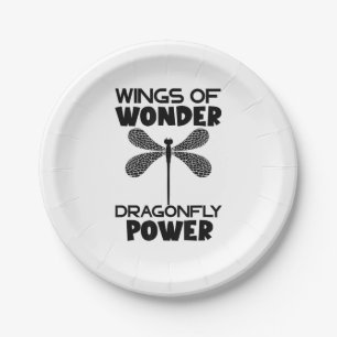 Nature Insect Dragonflies Power Wings Of Wonder Dr Paper Plate