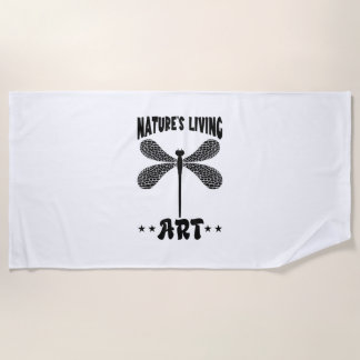 Nature Insect Nature's Living Art Dragonflies Drag Beach Towel