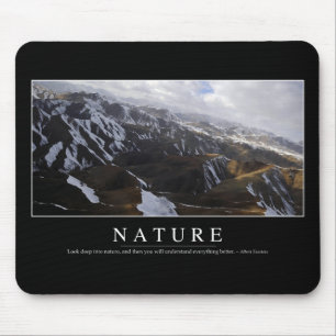Nature: Inspirational Quote Mouse Pad