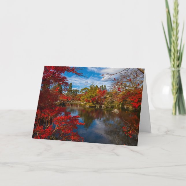 Nature Inspirations Japan Bridge Greeting Card (Front)