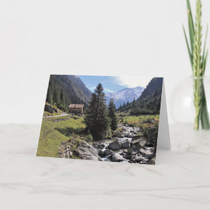 Nature Inspirations Mountain Cabin Greeting Card