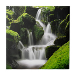Nature Inspirations Waterfall in South Korea Ceramic Tile