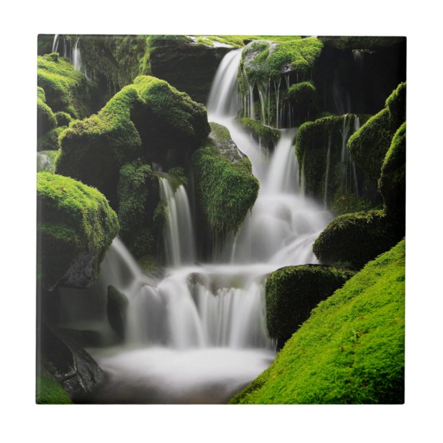 Nature Inspirations Waterfall in South Korea Ceramic Tile (Front)