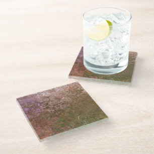 Nature Inspired Abstract Alcohol Ink  Glass Coaster