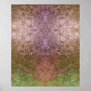 Nature Inspired Abstract Alcohol Ink Poster