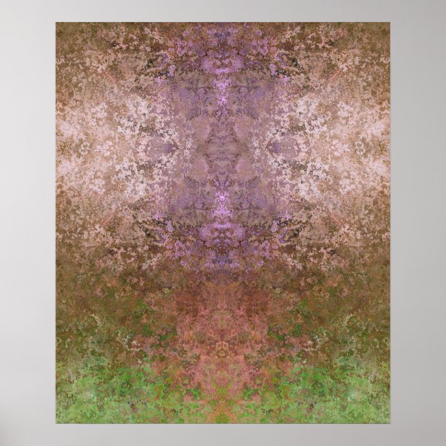 Nature Inspired Abstract Alcohol Ink Poster (Front)