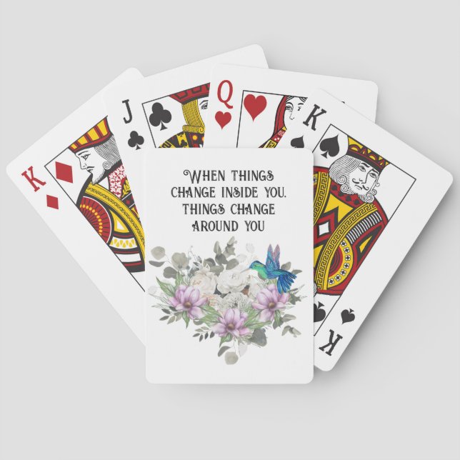 Nature-Inspired Art Print Playing Cards (Back)