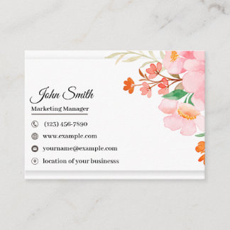 Nature-Inspired : Custom Business Card