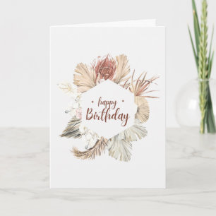 Nature inspired Happy Birthday Card