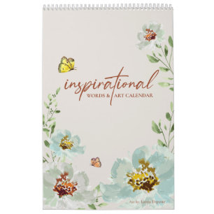 Nature Inspired Inspirational Words & Art Quotes  Calendar