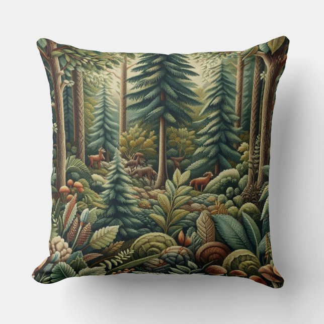 Nature-Inspired Knit Cushion (Front)