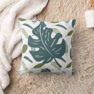 Nature-Inspired Leaf Pattern Cushion