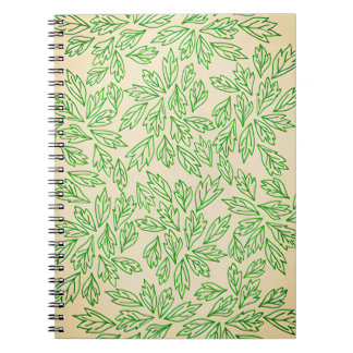 Nature-Inspired Leaf Pattern Notebook