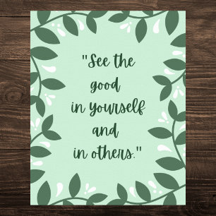 Nature-Inspired Motivational Quote Poster