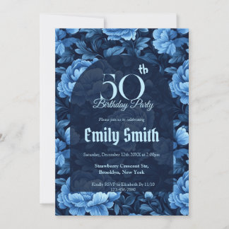 Nature Inspired Rose Flower Summer Party Invitation